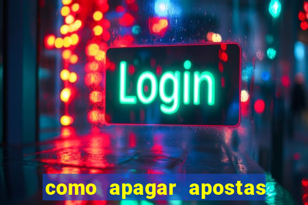 como apagar apostas no app da caixa